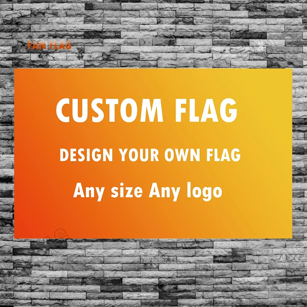 60x90cm Professional Custom Car Motorcycle Team or Conpany Logo Flag Polyester Printed Decoration Banner Tapestry Banner