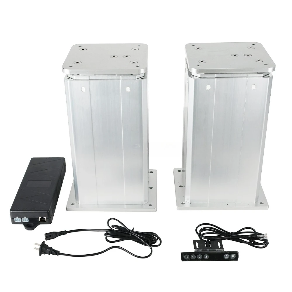 12V 24VDC Heavy Duty Lifting Column Linear Actuator Kit Hall Sensor Option 4000RPM IP54 Synchronous Remote Control Bed Robot Arm