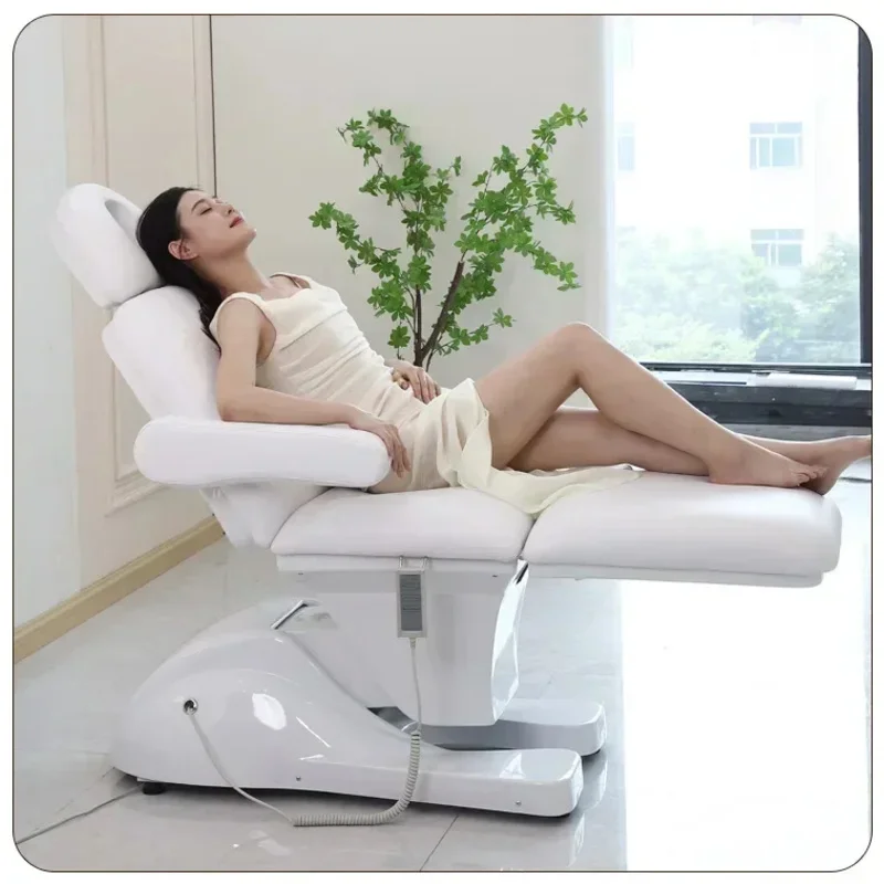 Электрическая косметическая кровать для чистки ушей, салон красоты, специальное кресло для лечения, регулируемый медицинский спа-массажный стол, кровать для татуировки