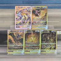 5Pcs English Pokemon Collection Cards VSTAR Dialga Arceus Palkia VSTAR Mewtwo Giratina RARE Single Card Classic Game Anime Cards
