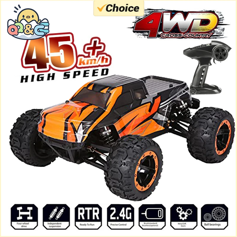 

16889A-Pro 1/16 RC Car 4WD RC Car 45 км/ч Высокоскоростной 2840 Бесщеточный двигатель Водонепроницаемый внедорожный грузовик со светодиодной подсветкой
