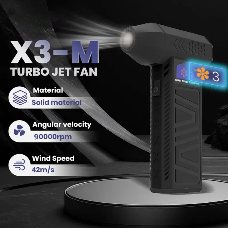 A15R -New X3-M Turbo Jet Fan Powerful Air Blower Adjustable Wind Speed Blower Brushless Motor