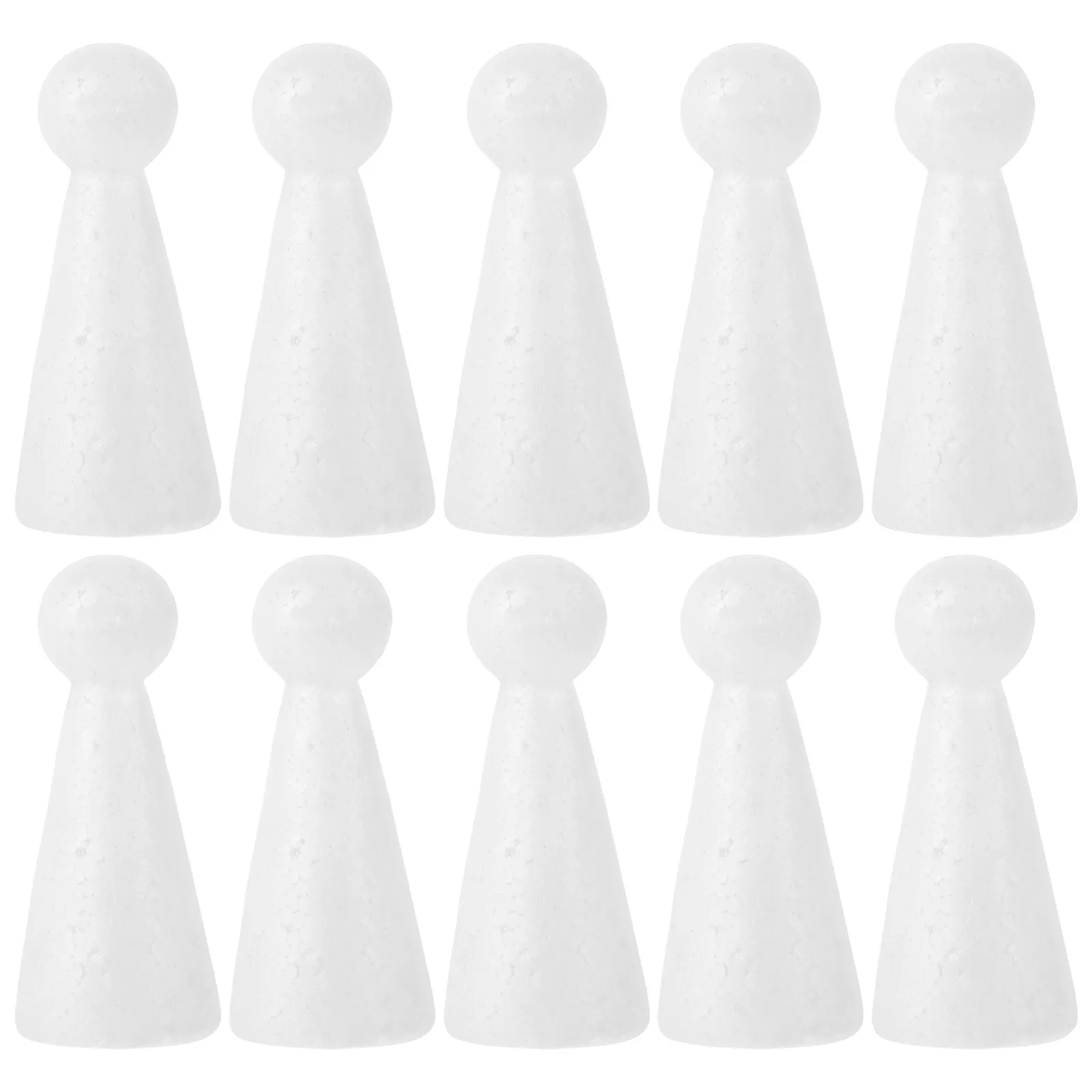 10pcs Christmas Foam Balls High Density Smooth Surface DIY Polystyrene Discs White Ornament Party Decoration Modeling Craft