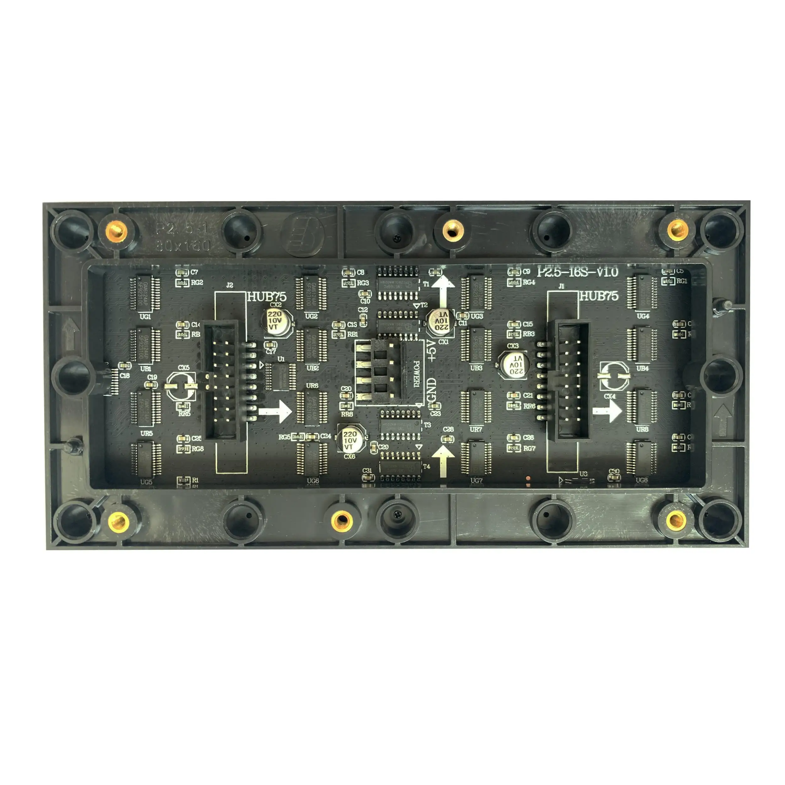 Módulo led p2.5 interno 64x32 pixels 160x80mm icn2037 fm6124 módulo de matriz led rgb simples