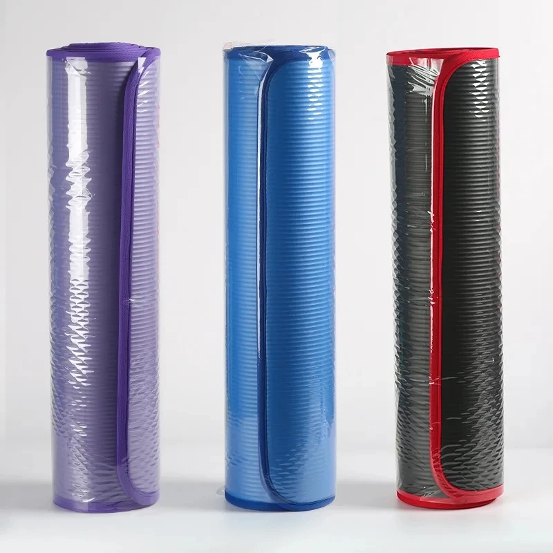 10 مللي متر اضافية سميكة اليوغا الحصير للمبتدئين المضادة للانزلاق ممارسة الحصير ل رياضة اللياقة البدنية بيلاتيس التأمل منصات المنزل الصالة الرياضية تجريب الحصير #4