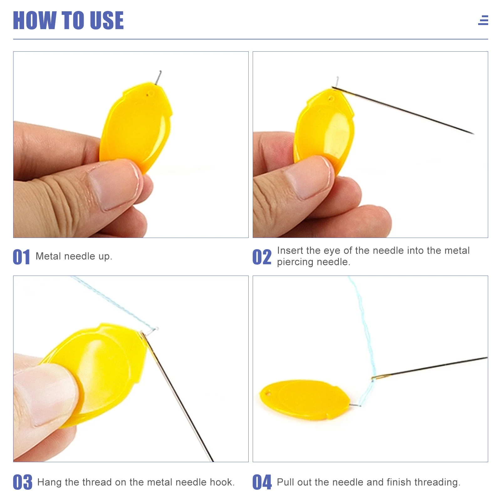 

50pcs Needle Threader Bright Color Easy Use Sewing Tool For Hand Stitch Wire Loop Threading Device Plastic Threader For Machine