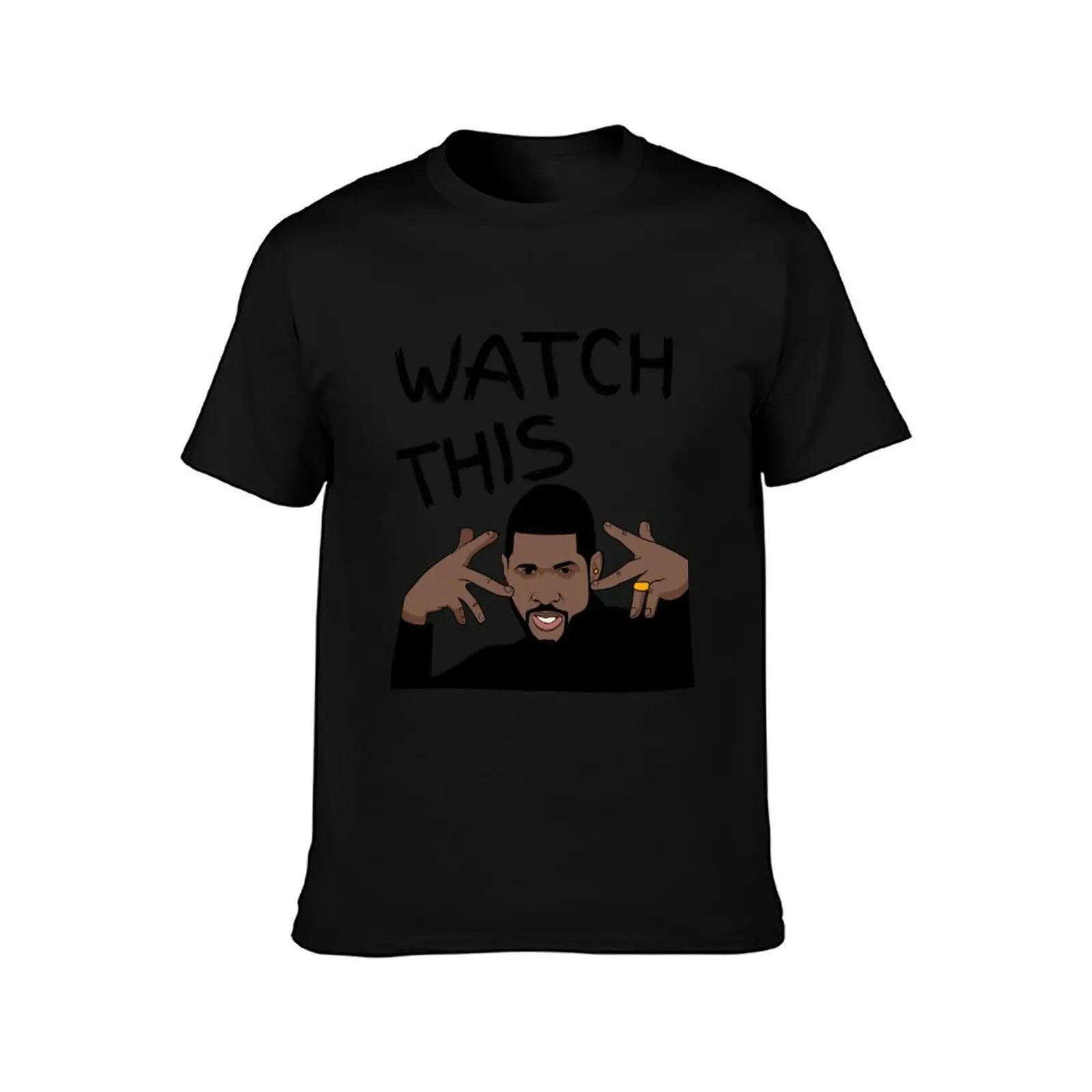 Watch This Usher Tiny Desk Concert Meme T-Shirt, Summer Casual Cotton Tee, Oversized Streetwear Tops, Vintage Graphic Print