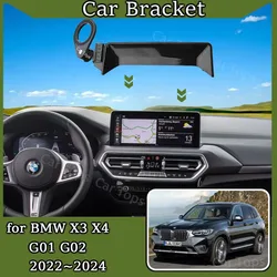 Car Mount for BMW X3 G01 2022 2023 2024 MagSafe Magnetic Mobile Phone Holder Bracket Gravity Stand Auto Accessories BMW X4 G02