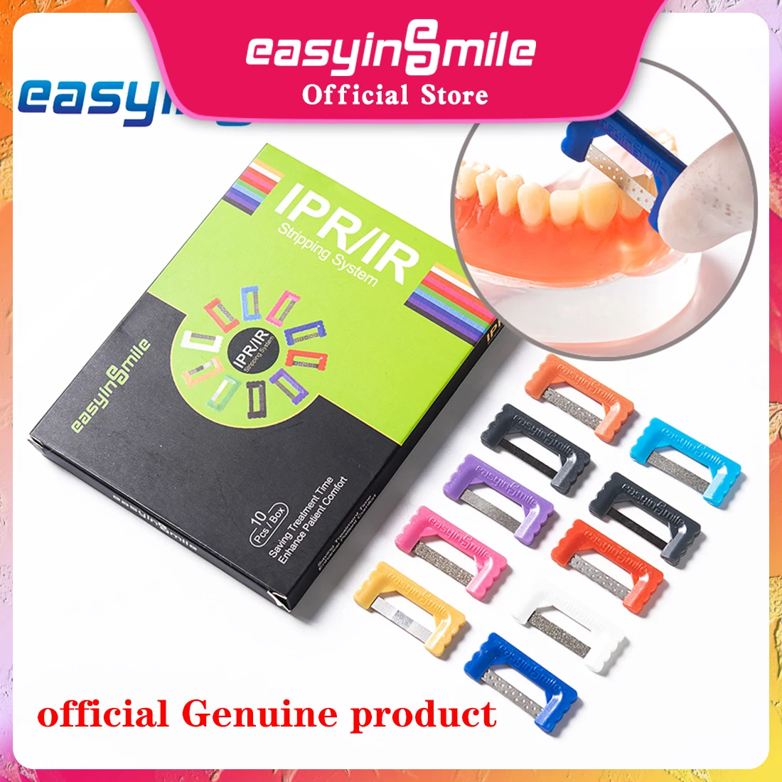 EASYINSMILE Dental Strips Orthodontic Interproximal Enamel Reduction IPR Plus Polishing Kit Oral Molar Adjacent Hand Use