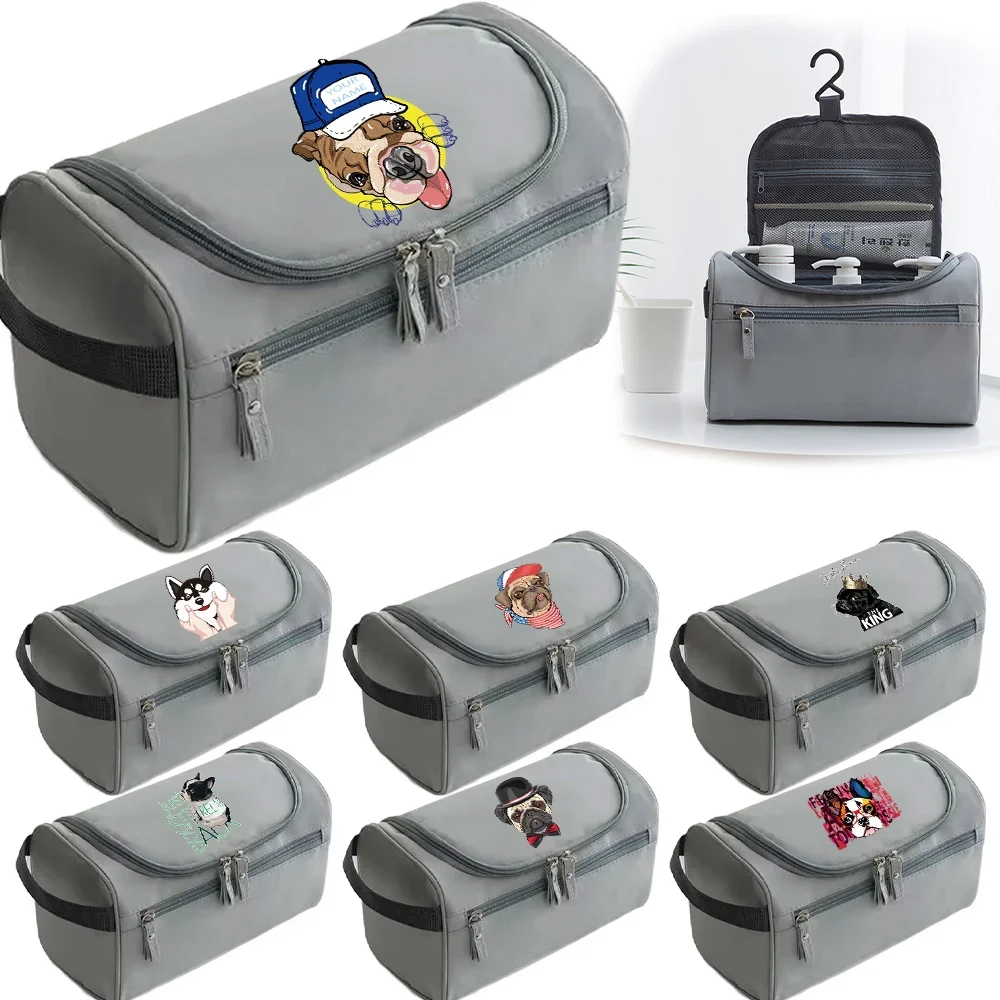Wash Pouch Dog Printing Series Essential for Travel Shower Pouch Reusable High Quality Storage Pack Luxurious Portable