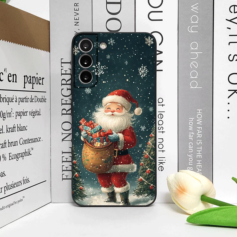 Merry Christmas Tree Santa Claus Pattern Phone Case for Motorola Moto Edge 50 Fusion 40 30 Neo G34 E14 G75 X40 G85 G54 Pro Cover #4