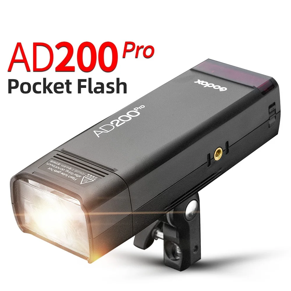 To AD200Pro TTL 1/8000 HSS with Built-in 2.4G Wireless X System Outdoor Flash Light with 2900mAh Lithimu Battery