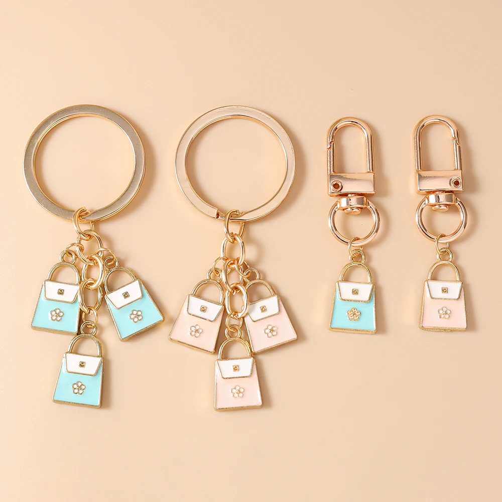 Niedliche Schlüsselanhänger in Handtaschenform für Autoschlüssel, Souvenir-Geschenke für Frauen und Männer, Taschenanhänger, Schlüsselringe, Accessoires, DIY-Schmuckgeschenk – Detail 3