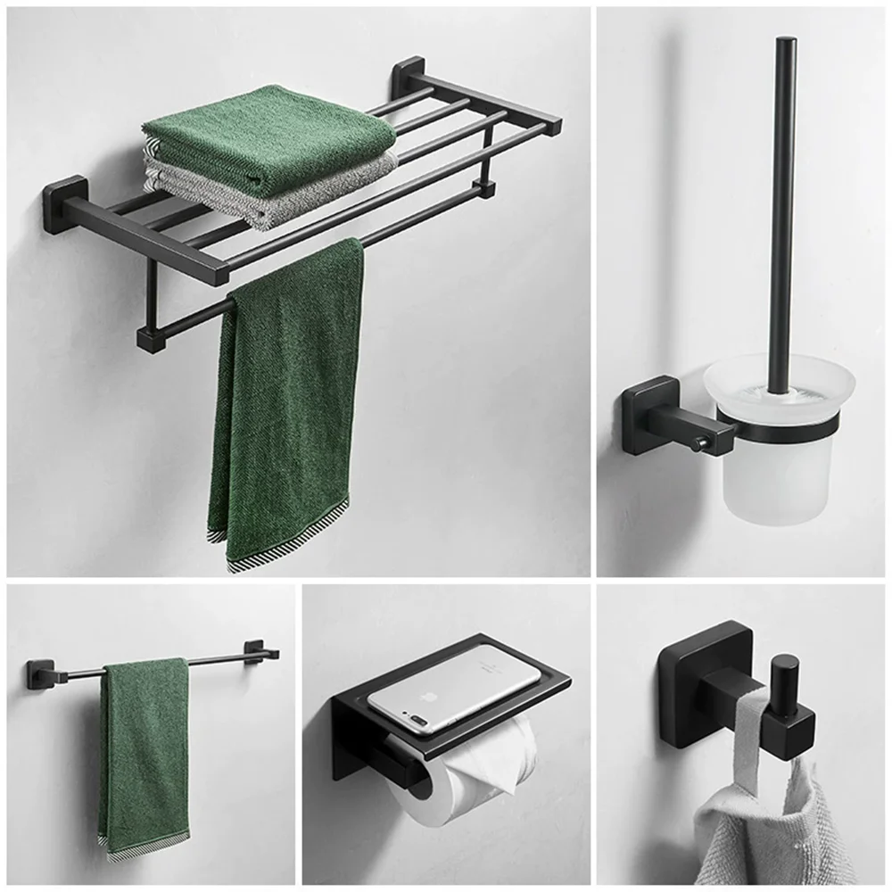 

Stainless Steel Bathroom Toilet Brush Bath Shelf Gold Paper Holder Towel Bar Soap Holder Towel Rack Towel Hook Bathroom Hardware
