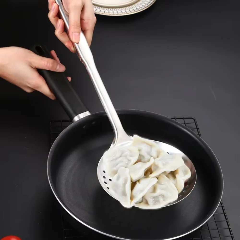 Durable Long Handle Stainless Steel Colander Multifunctional Thickened Oil Filter Skimmer Cooking Tools Restaurant