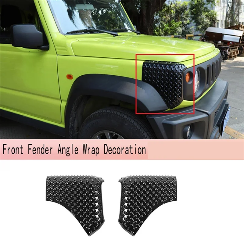

2 Piece Car Front Fender Angle Wrap Decoration Guard Cover Replacement Accessories For Suzuki Jimny 2019+