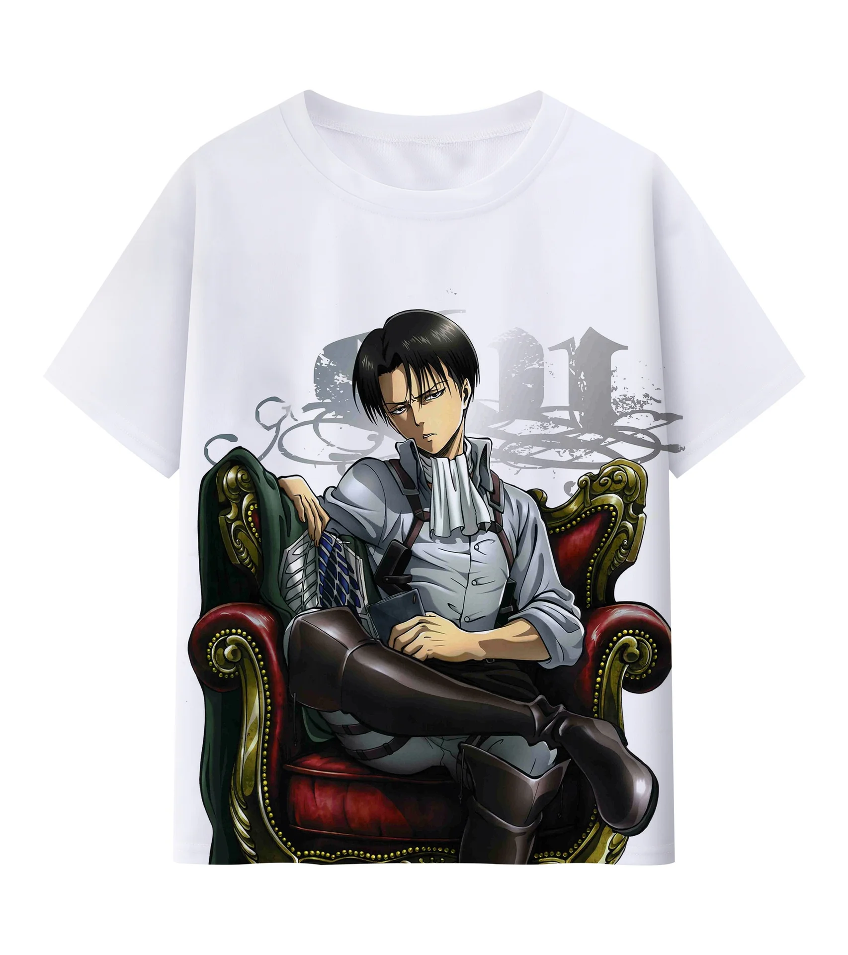 25/26 Japanse Klassieke Anime Aanval op Titan 3D Gedrukt T-shirts mannen en Kinderen Maat Zomer Tees Heren Jongens tweedimensionale COS