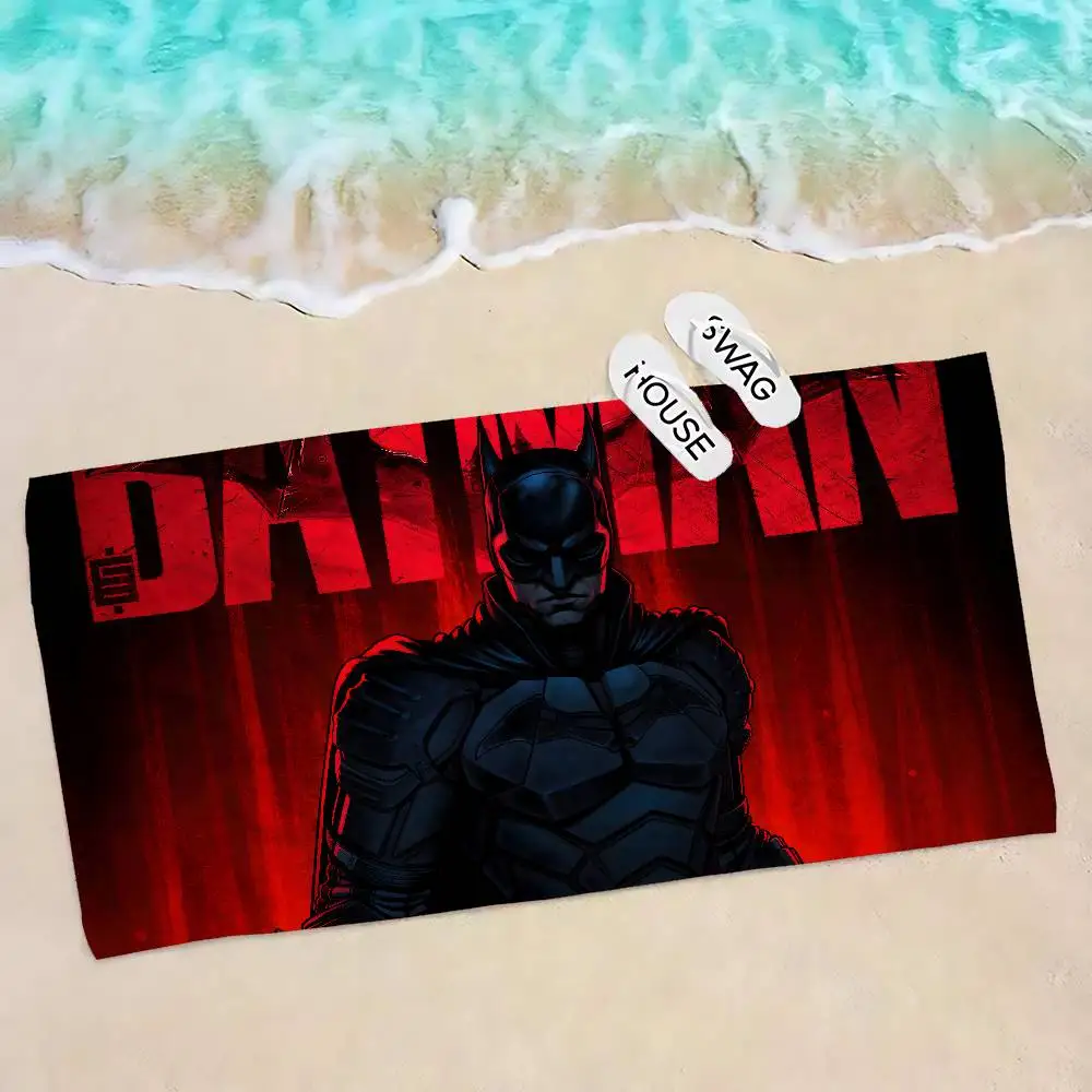 B-Batmans Beach Towel Colorful Bath Towels for Girl Microfiber Quick Dry Custom Sand Free Beach Yoga Spa Gym Pool