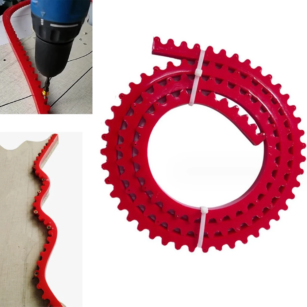 1/2M Woodworking Gear-Driven Profiling Strip Curve Template Complex for contour Tool Polymer Flexible 1 Meter 2 Meters