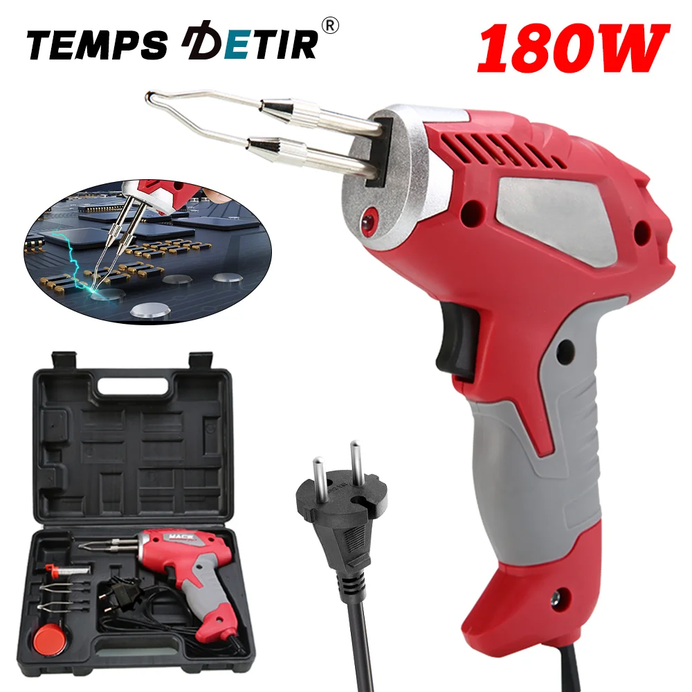 180W Soldering Iron 220V EU Industrial Grade Rapid Heat Welding Tool, Professional Soldering Gun, Home Electric Welding Machine