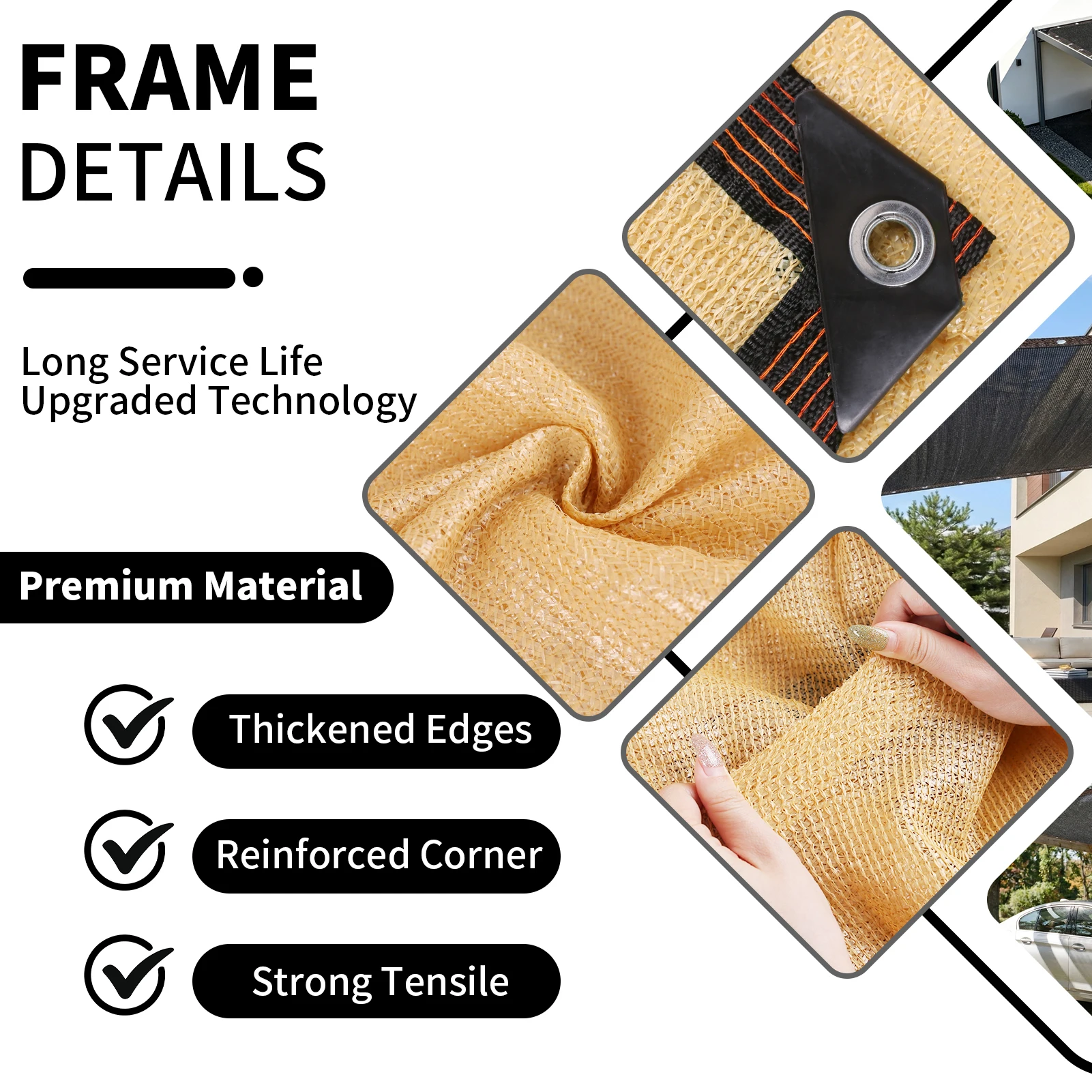 Filet pare-soleil durable en H - Outdoor Furniture Hdpe avis et prix