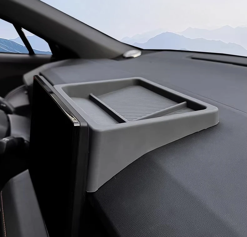 Car Dashboard 10.5inch Navigation Screen Rear Storage Box for Toyota Corolla Cross 2026 Silicone Organizer Tray Car Accessories detail image 1