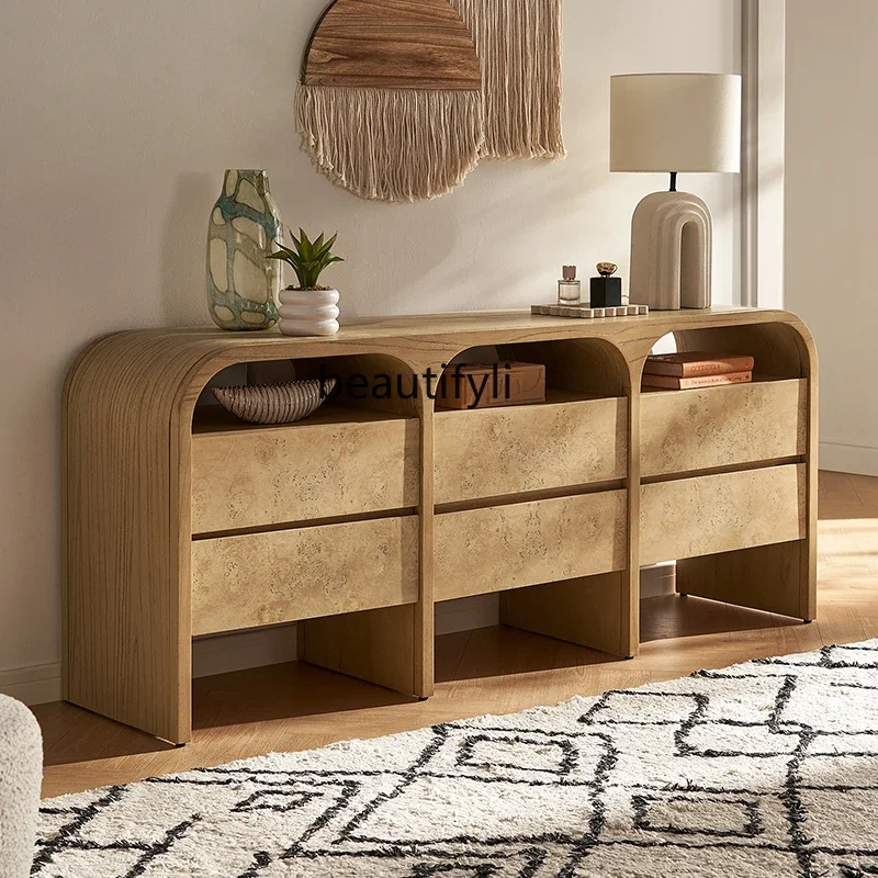 خزانة أمريكية قديمة، منحنية بستة صدر، غرفة معيشة على الحائط، خزانة تخزين، خزانة مدخل #3