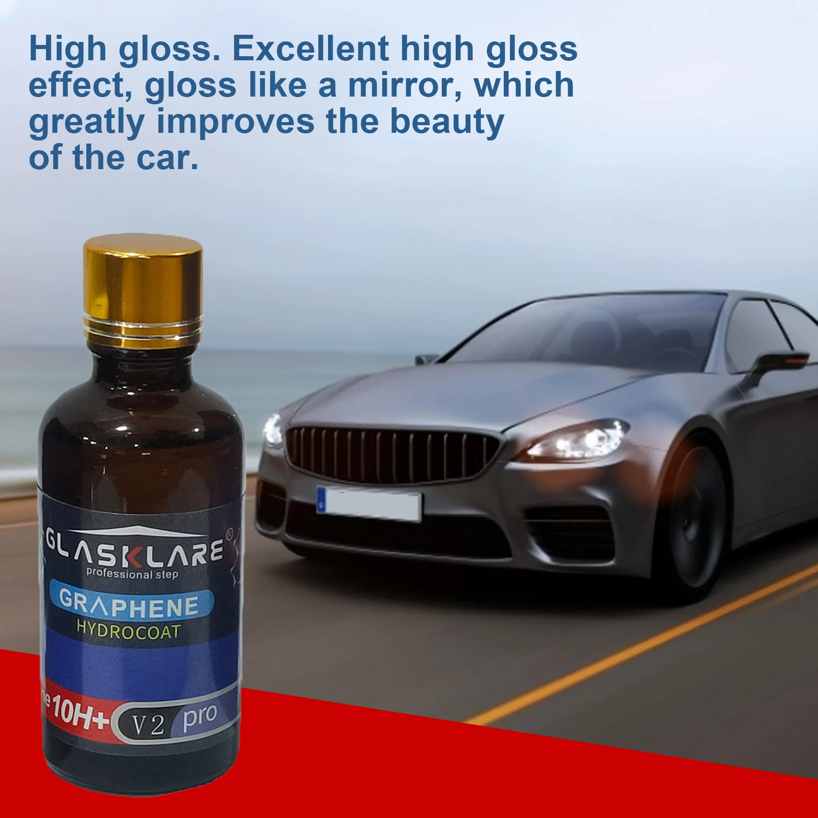 12H Car Graphene Ceramic Coating Liquid 30ml/50ml Waterproof Nano Ceramic Car Paint Care Anti-scratch Super Hydrophobic Coat