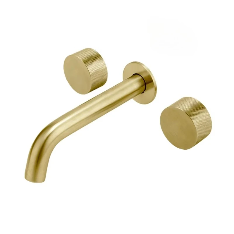 

Factory Supply Modern Watermark Faucet Wall Mount Bathroom Faucet Gold Modern Taps