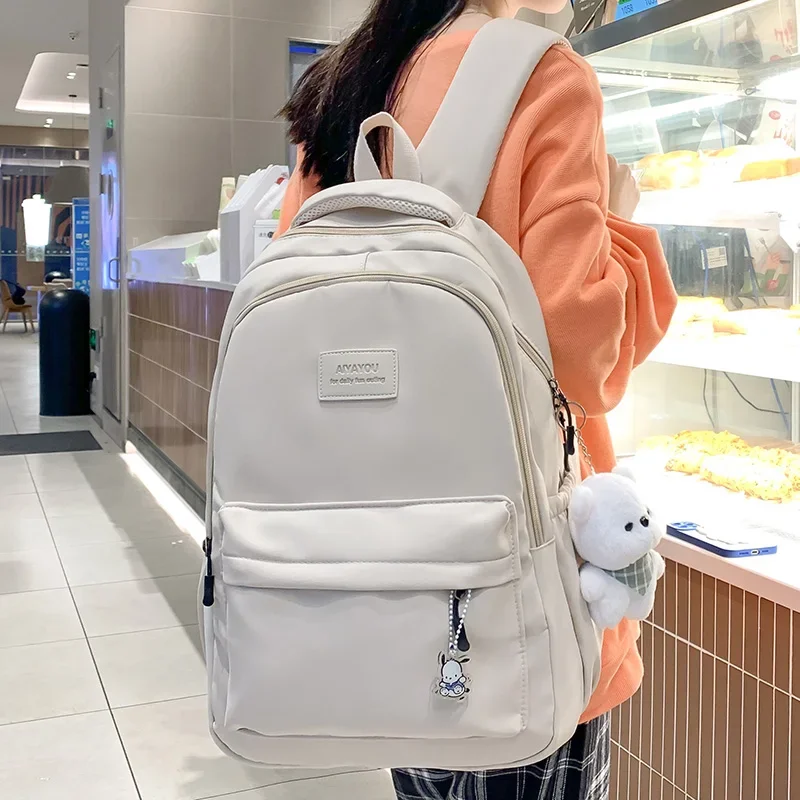 New Female Fashion Lady High Capacity Waterproof College Backpack Trendy Women Laptop School Bags Cute Girl Travel Book Bag Cool