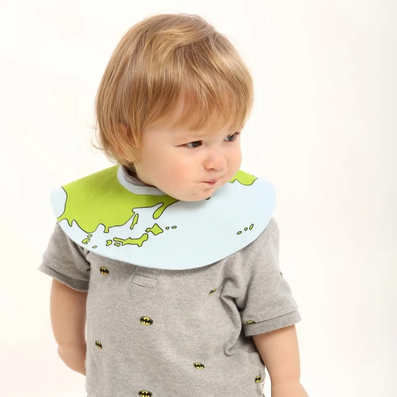

Baby Bibs Waterproof Cotton Baby Feeding Apron O Type Cute Baby Bibs Girls Boys Cartoon Feeding Scarf Bib Collar Bib