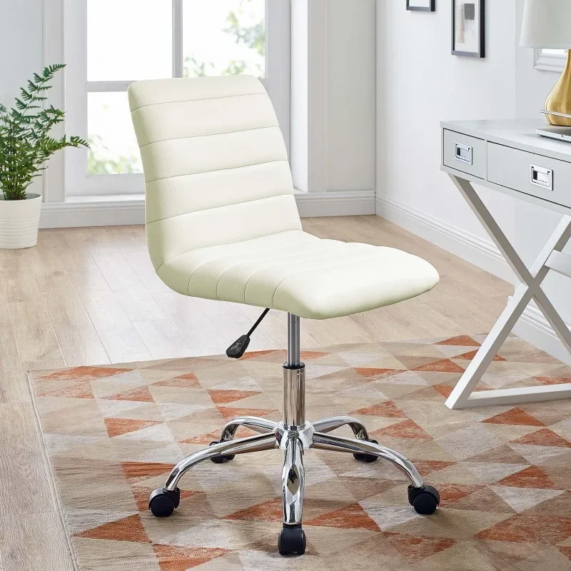 

Ripple Modern Vinyl Armless Mid Back Office Chair