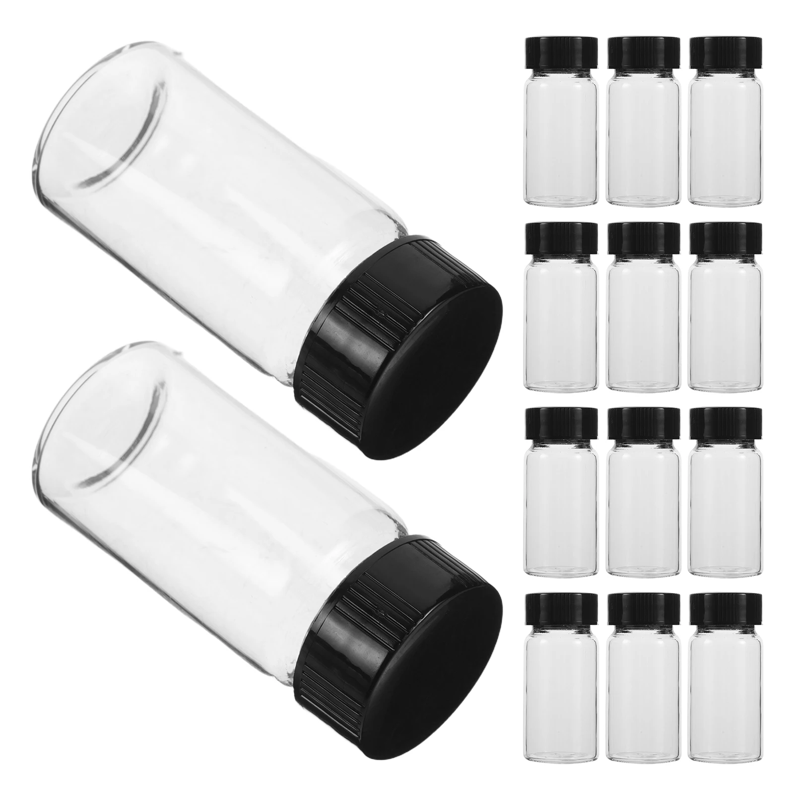 

100 Pcs Mini Glass Container Decor Message Bottle Decoration Vials Clear Small Decorate