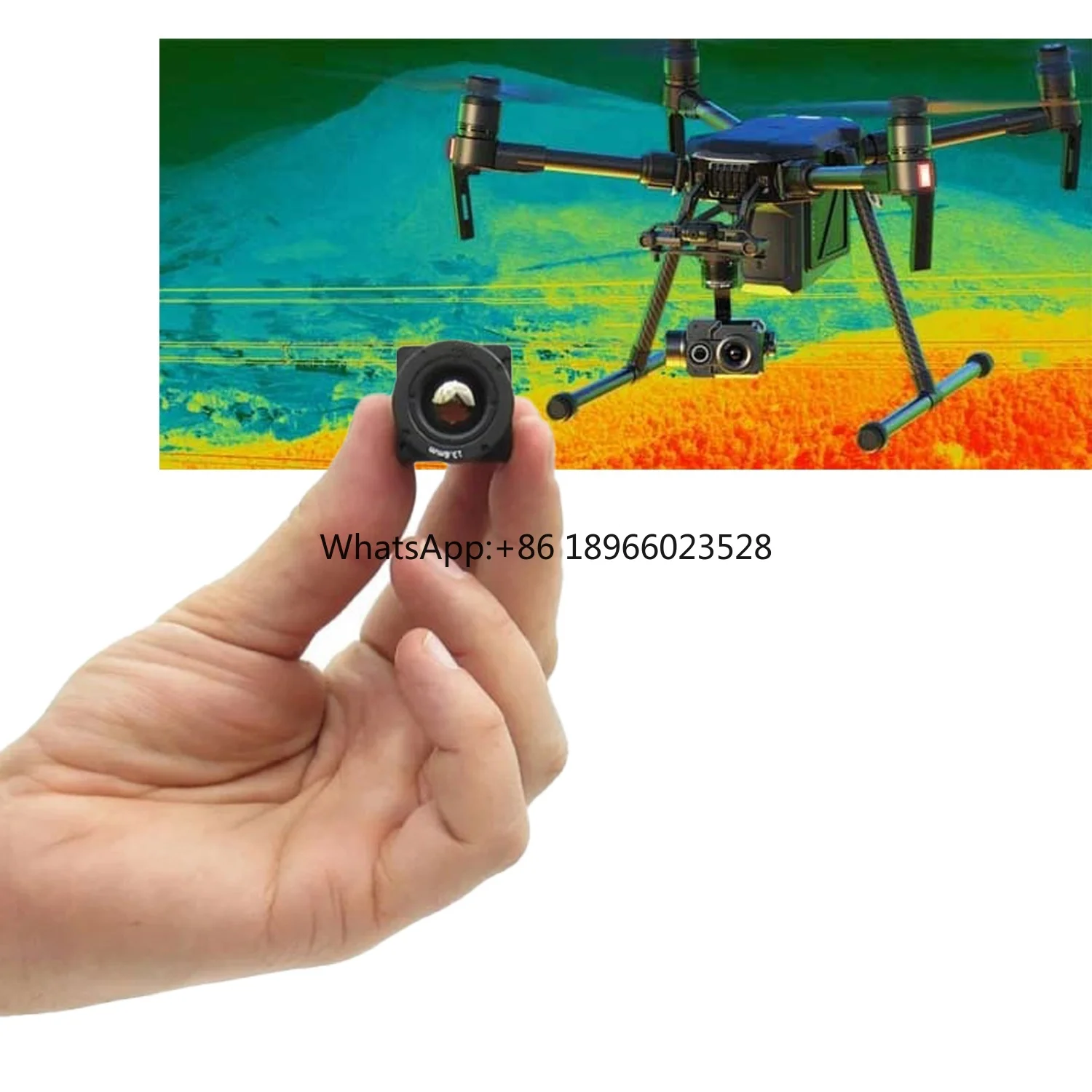 

U02 384*288 Drone Thermal imager Module Ir High Tech Infared Analog Camera With 6 Types Optional Color Palettes 1300m Detection