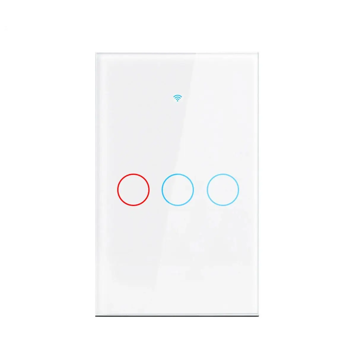 US WiFi Smart Wall Switch RF433 1/2/3 Gang No Neutral Wire Touch Sensor LED Light Switches Works with Tuya Smart Life App