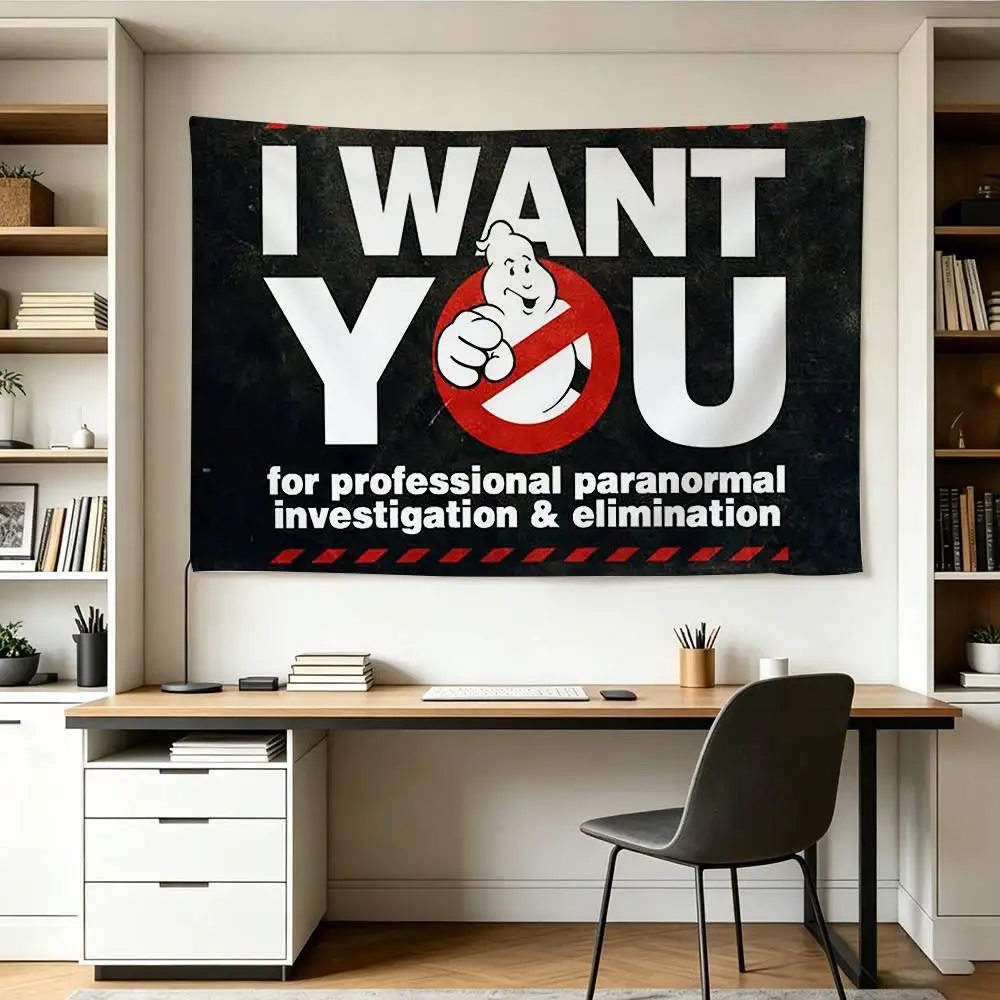 M-Movie G-Ghostbusters-es   Flags Wall Hanging Background Art Banner for Bedroom Home Outdoor Decor