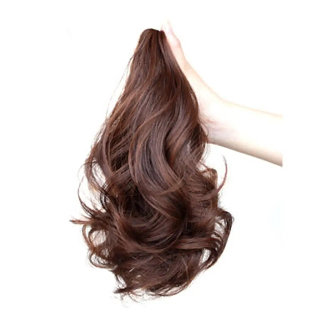 2024 Women Fashion Wigs Short Curly Hair Ponytail Wig Clip Curl Short Hair Ponytail Butterfly Clip for Short Ponytail