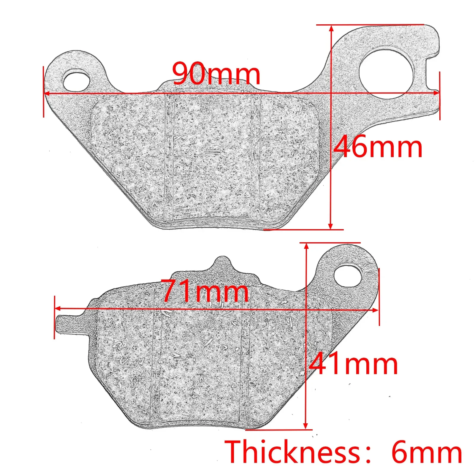 Metal & Brass Alloys Front and Rear Brake Pads For Super Soco CU CU2 CU3 TC TS RU CUmini Motorcycle Scooter Universal Accessory