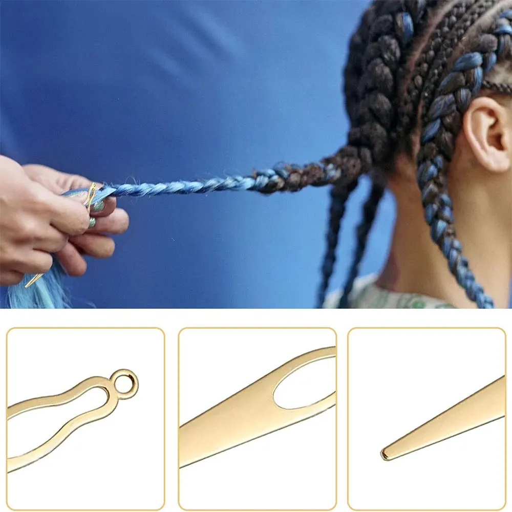 1PCS New Style Dirty Braid Specific Hairpin Hangable Metal Hook Hair Damper Braiding Tool