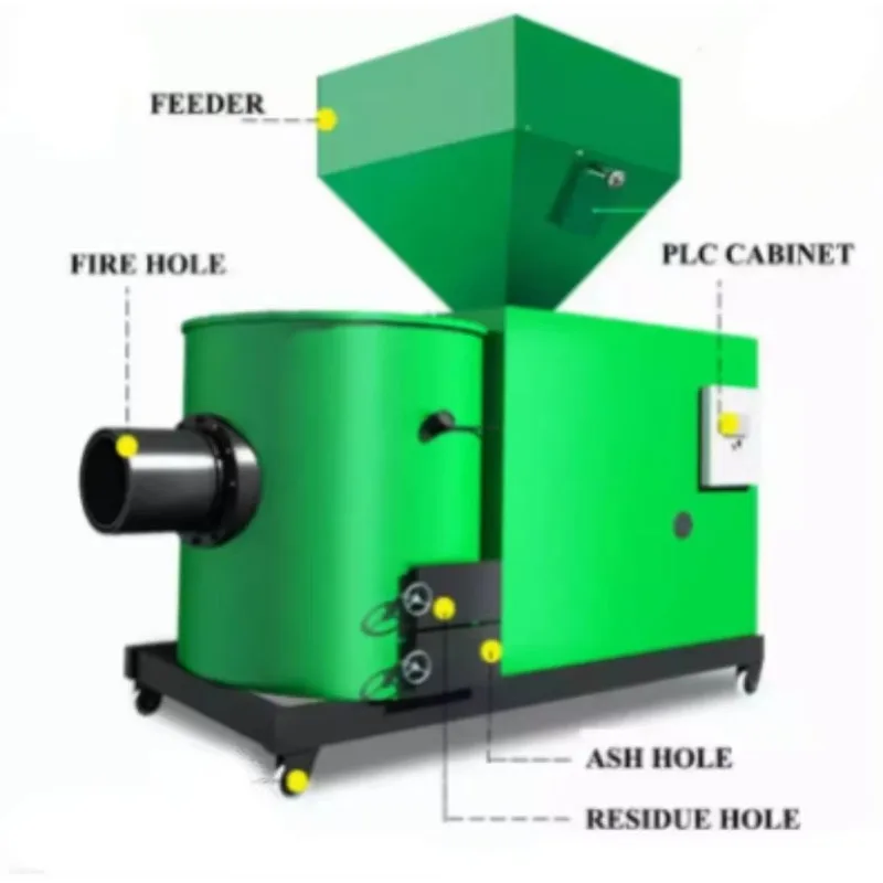 

Factory Direct Biomass burner Wood Sawdust Pellet Rice Husk Biomass Gasifier Boiler Stove