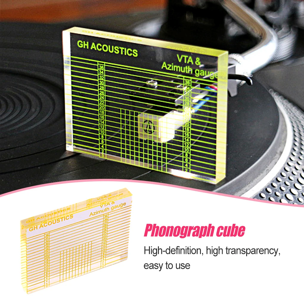 Adjustable Ruler Turntable Cartridge Alignment Accessory High-definition Measuring Tools Record Player Transparency