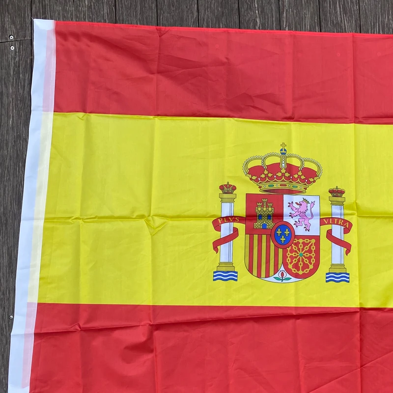 xvggdg  90x150cm spain flag 3x5 Feet Super Poly football FLAG Indoor Outdoor Polyester Flag