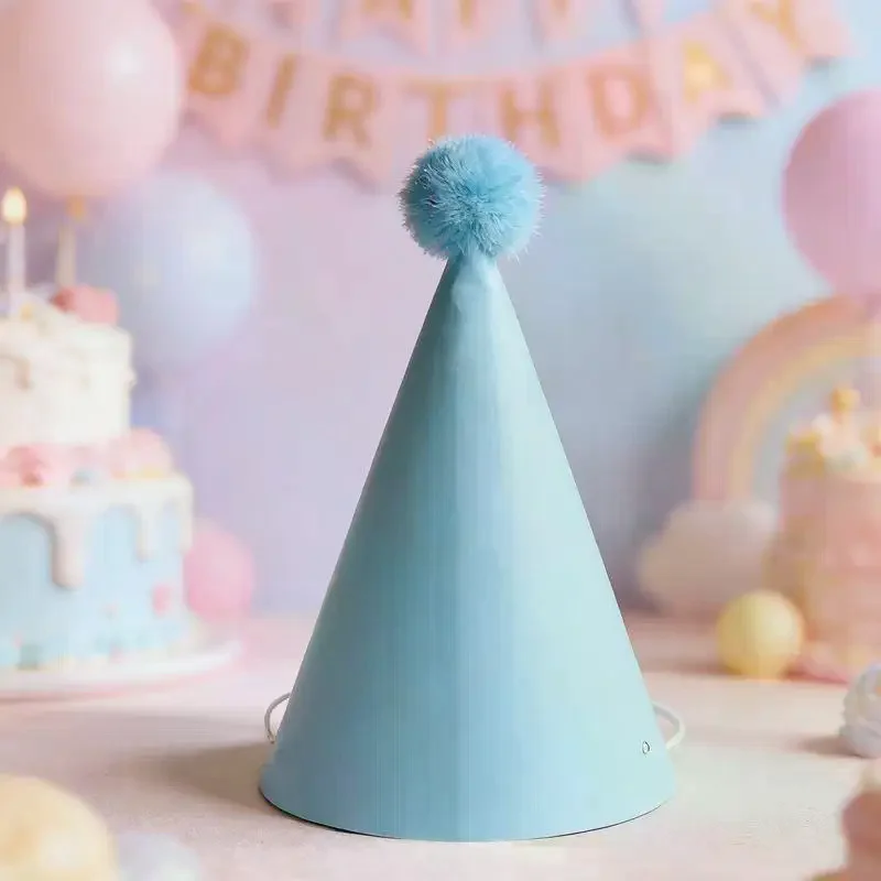 10 Colorful Birthday Party Hats | Macaron Cone Hats, Perfect For Birthdays And Parties