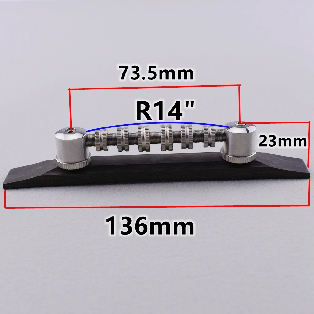 Original Stainless Steel Space Control Adjustable Roller Bridge With Ebony Base - Made in Japan