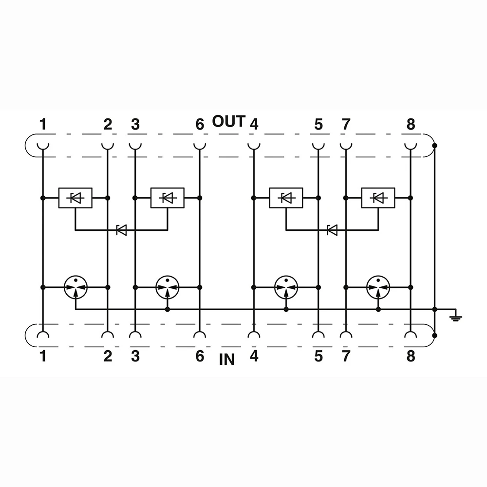 2881007 DT-LAN-CAT.6+ Attachment Plug For Phoenix DIN Rail Mounting For Phoenix Surge Protection For Information Technology