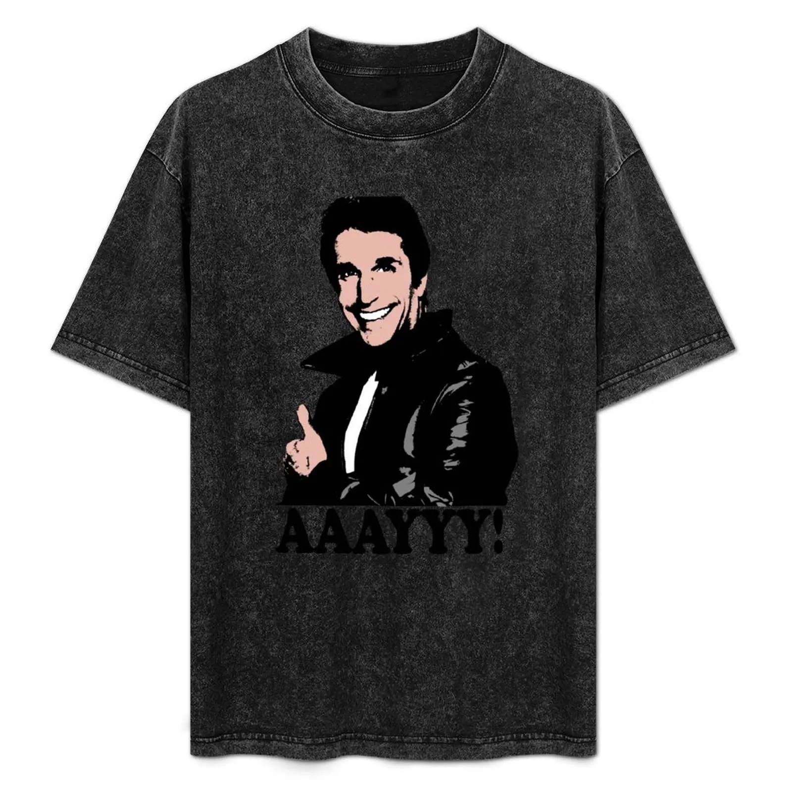 

The Fonz Happy Days Aaayyy! T-Shirt Blouse summer top animal prinfor boys heavyweights mens t shirts