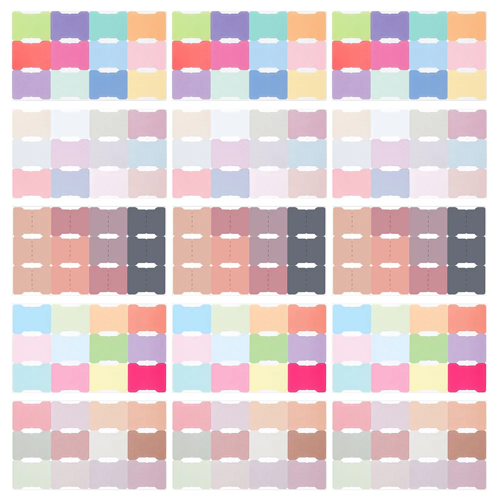 

40 Sheets Stick on Index Tabs Writable Blank Labels Colorful Page Markers for Books Notebooks Planners Binders File Folders