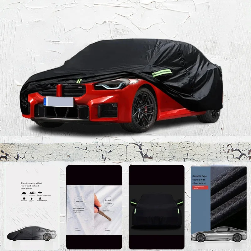 

For-BMW-M2-Car-cover-Exterior-Car-Cover-Black-Outdoor-Protection-Full-Car-Covers-Waterproof-Sunshade