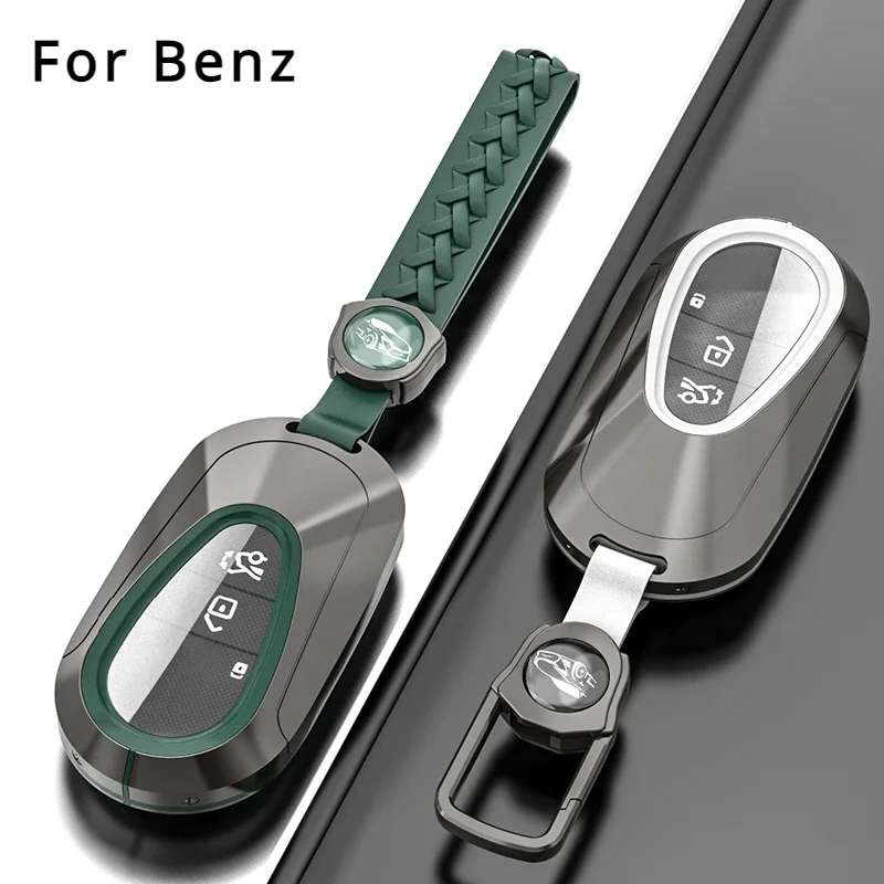 Zinc Alloy Car Remote Key Case Cover for Mercedes Benz W223 Class S300 S350 S450 S500 Key Holder Protection Keychain Accessories