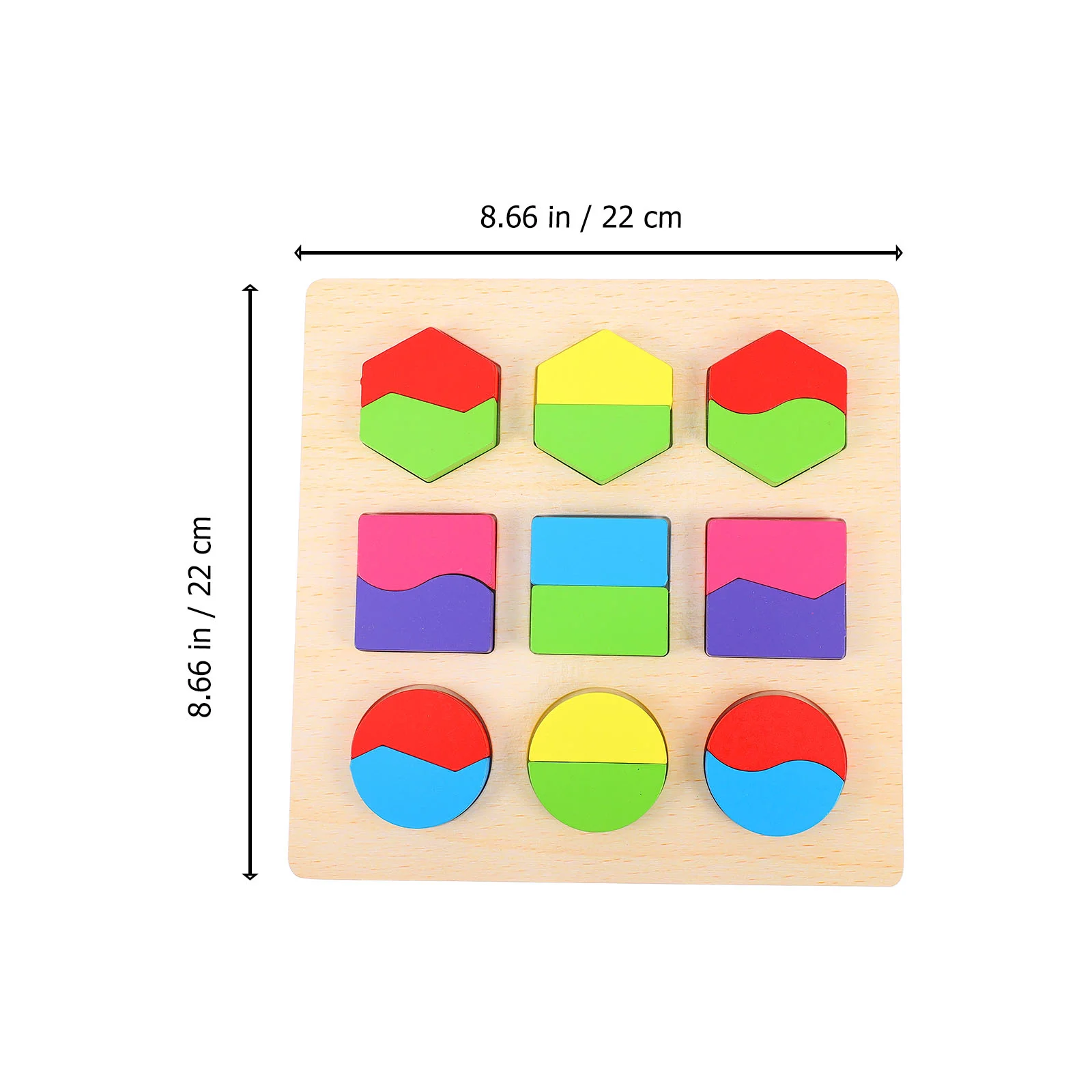 Puzzle Kids Puzzles Early Learning Shape Wooden to Stack Toy Educational Development Baby Toddler